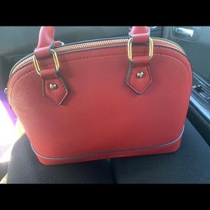 Red Satchel Purse
